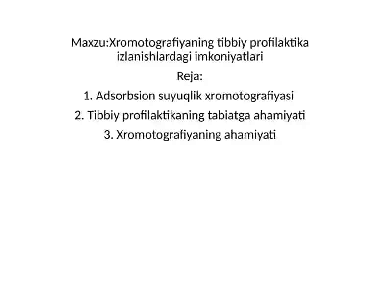 Xromatografiya (xromo... va ...grafiya) 2