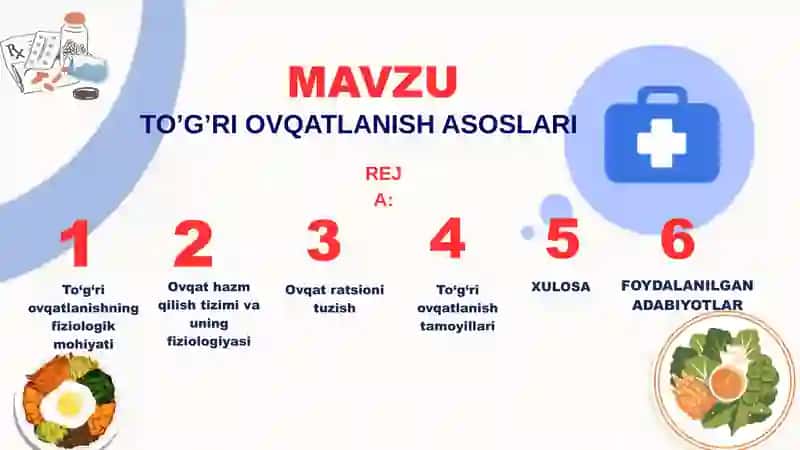 TO’G’RI OVQATLANISH ASOSLARI 2