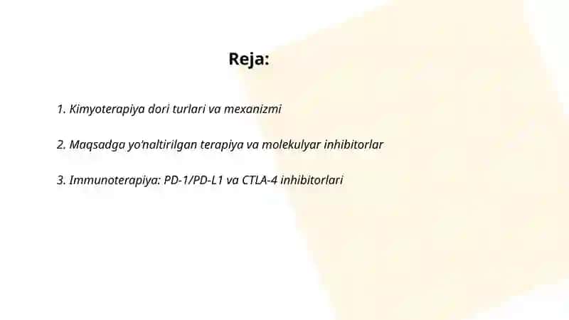 Xavfli o‘smalarga qarshi vositalar 2