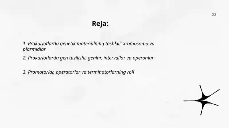 Prokariotlarda gen tuzilishi 2
