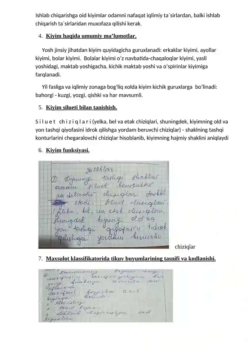 Tikuv buyumlarini konstruksiyalash 2