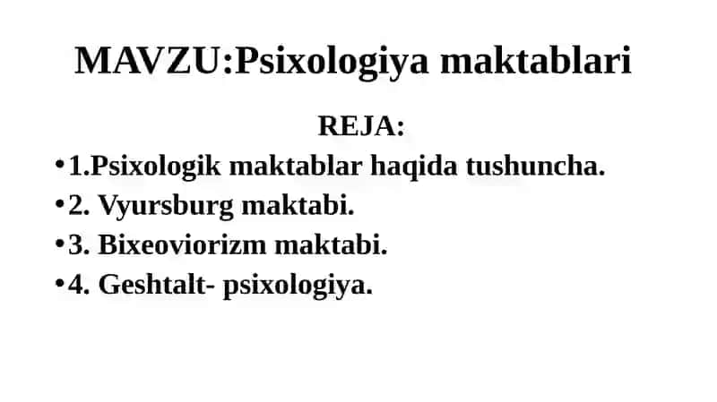 Psixologiya maktablari 2