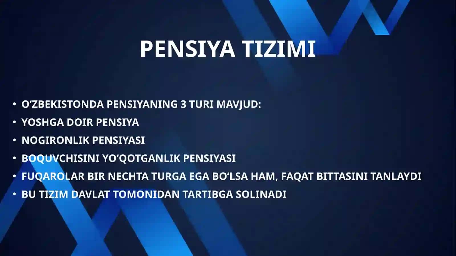 PENSIYA VA MOLIYAVIY BARQARORLIK 2