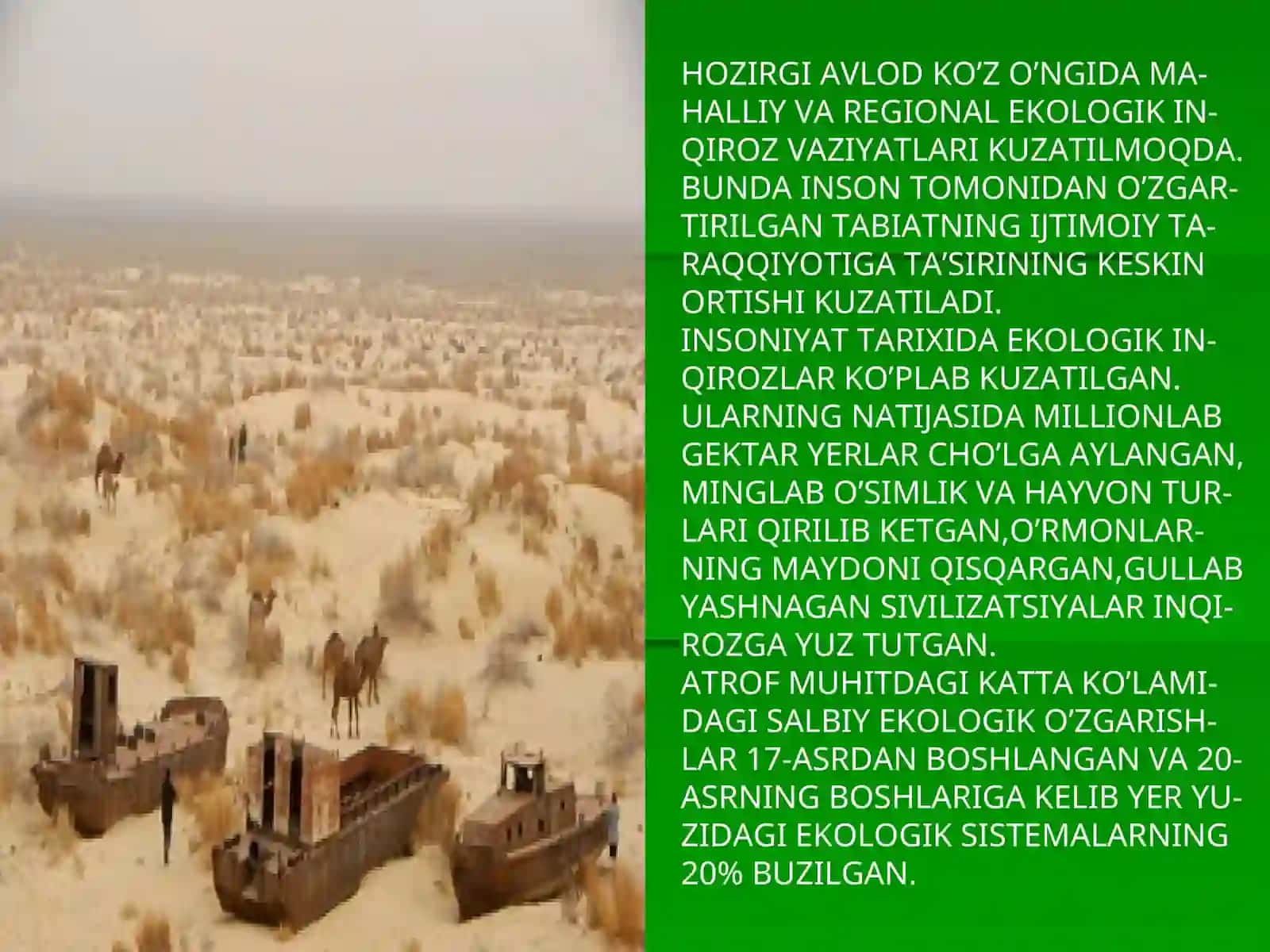 Ekologik Inkiroz va Yerliy 2