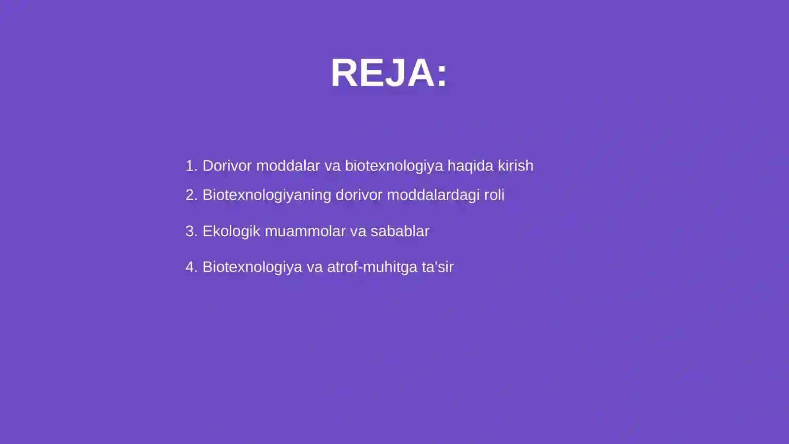 Dorivor moddalar biotexnologiyasining ekologik muammolari 2
