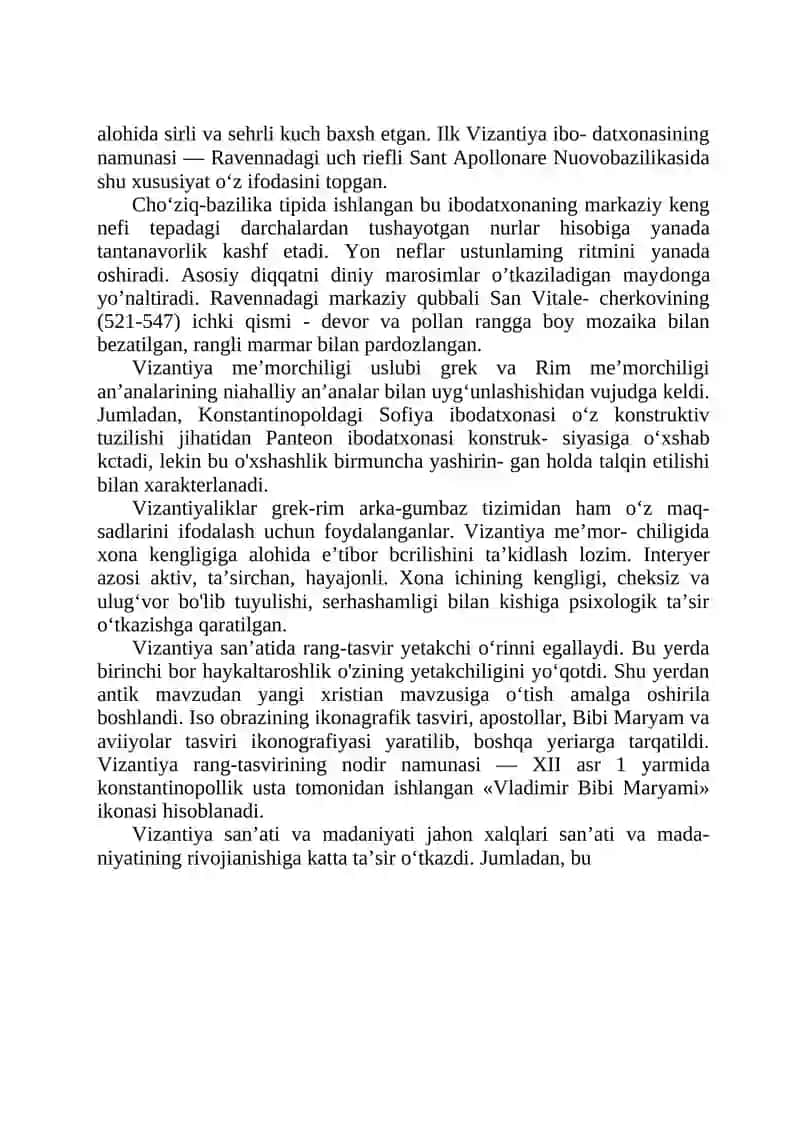 VIZANTIYA SAN’ATI 2