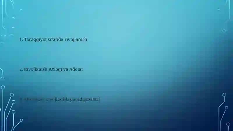 Rivojlanish falsafasi 2