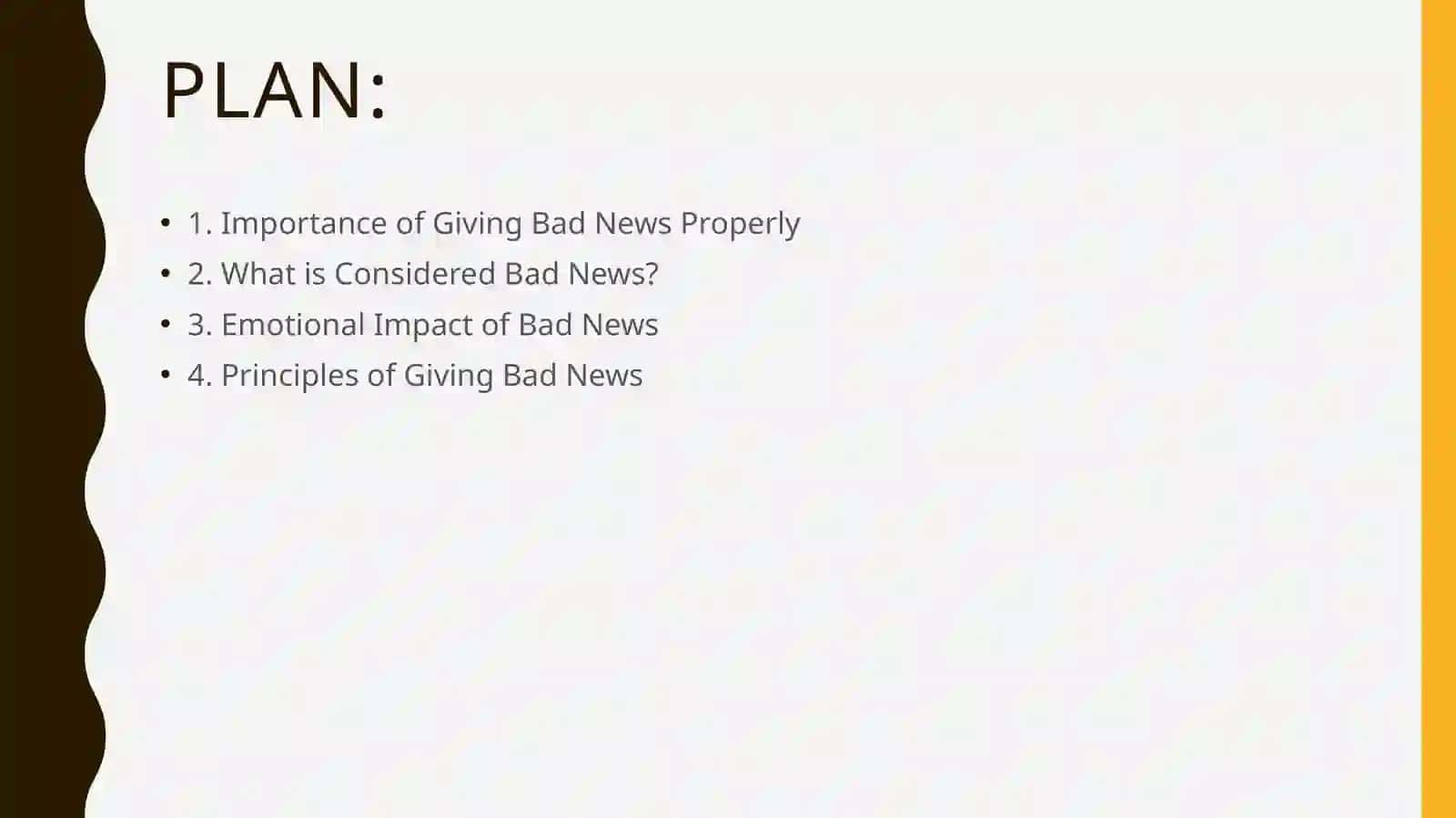 Giving bad news - principles of giving bad news 2
