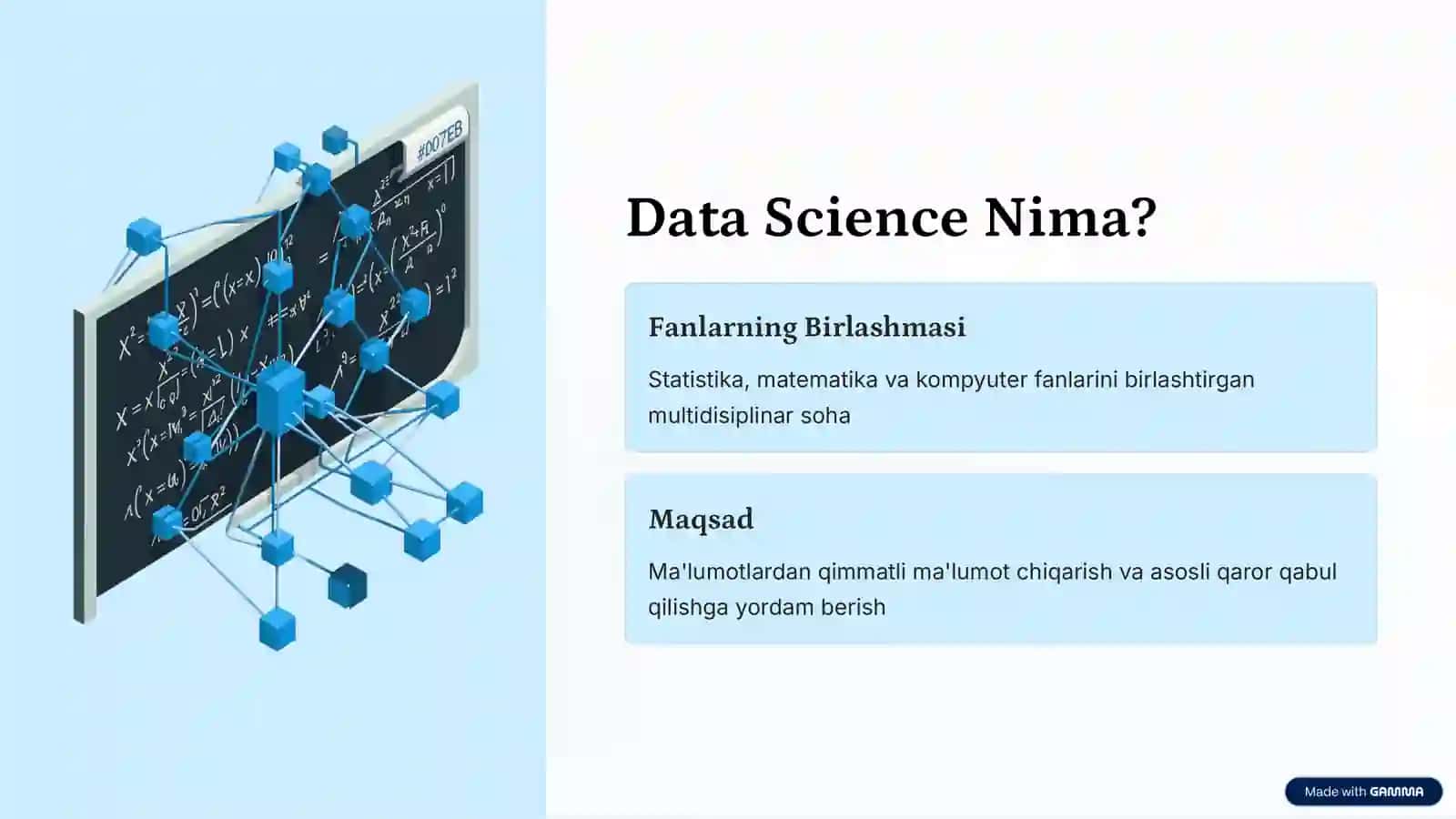 Data Science va Ma'lumotlarni Tahlil Qilish 2