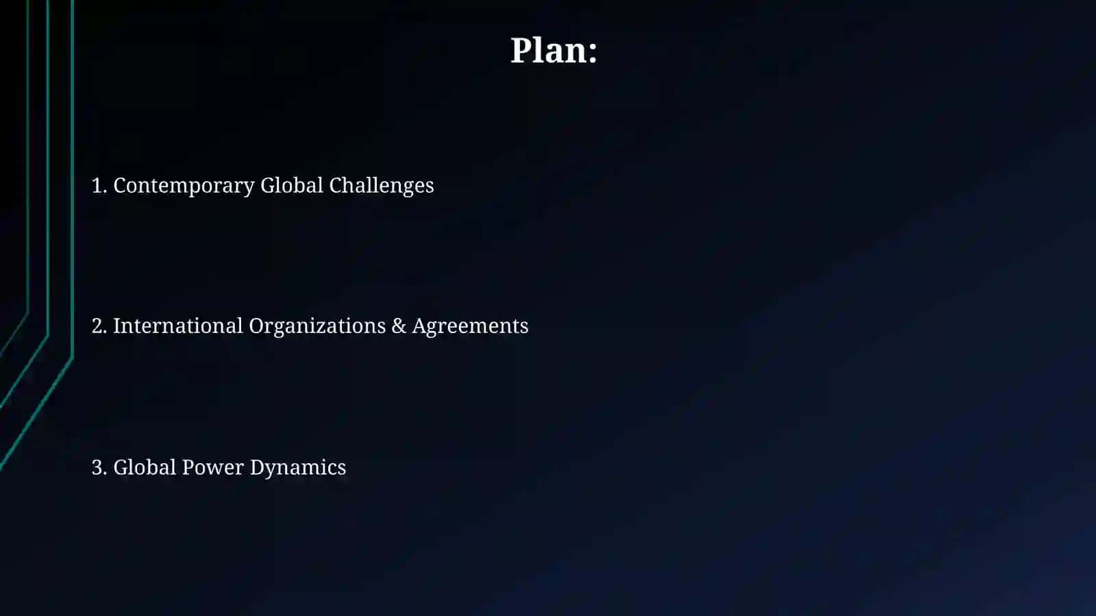 International politics 2