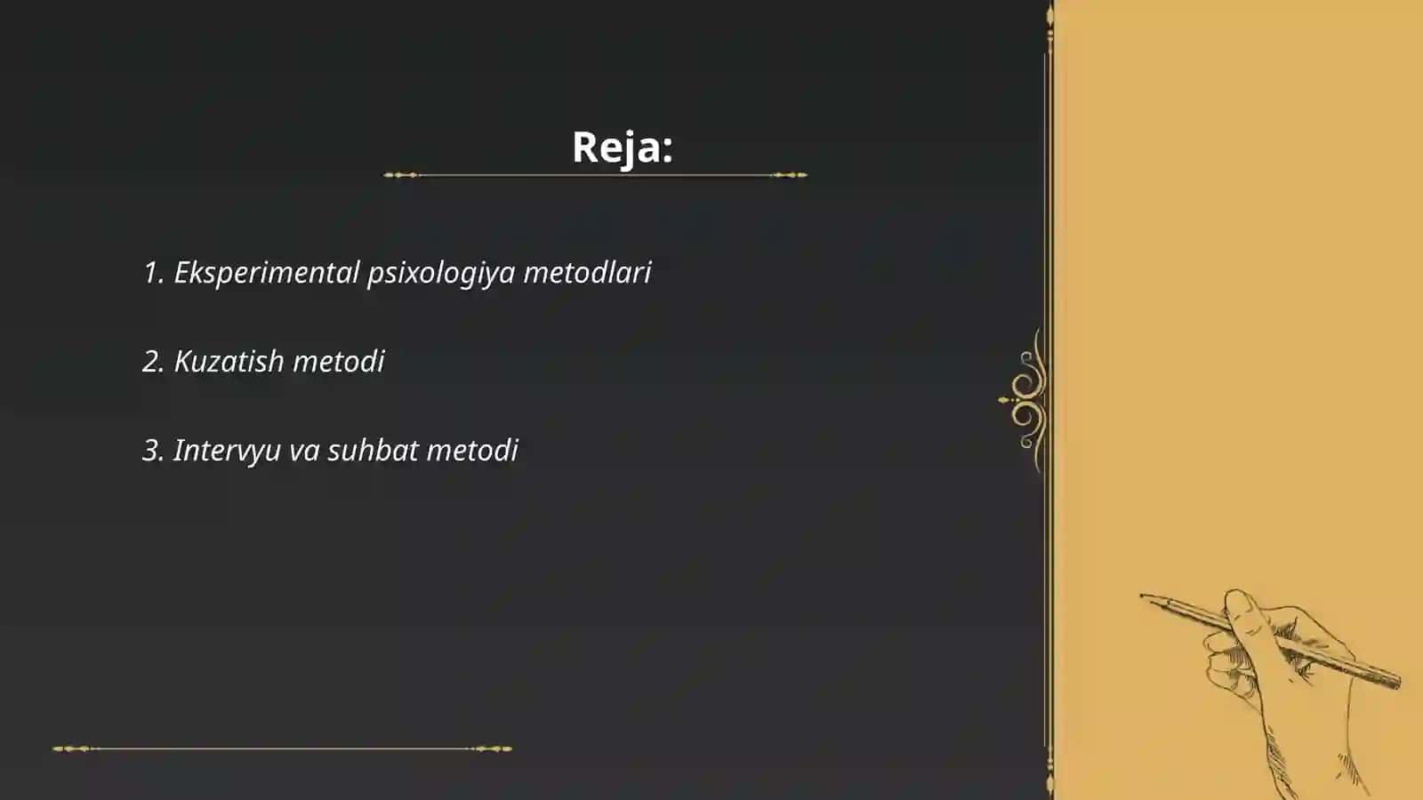 Psixologiya metodlari 2