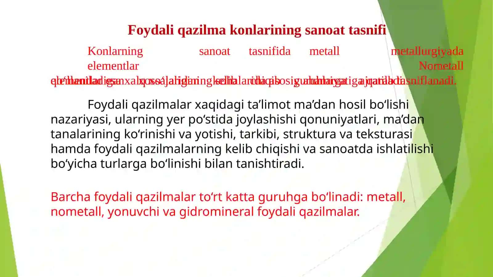 Foydali qazilmalar 2