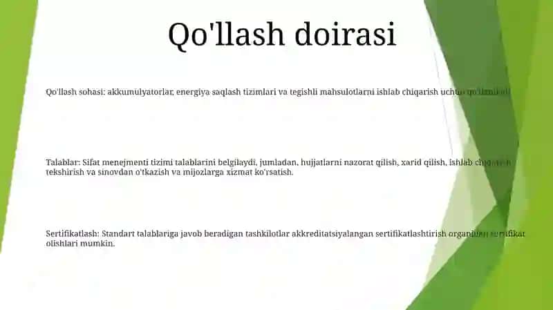 Akamlyatorlar IshlabChiqarishStandarti 2