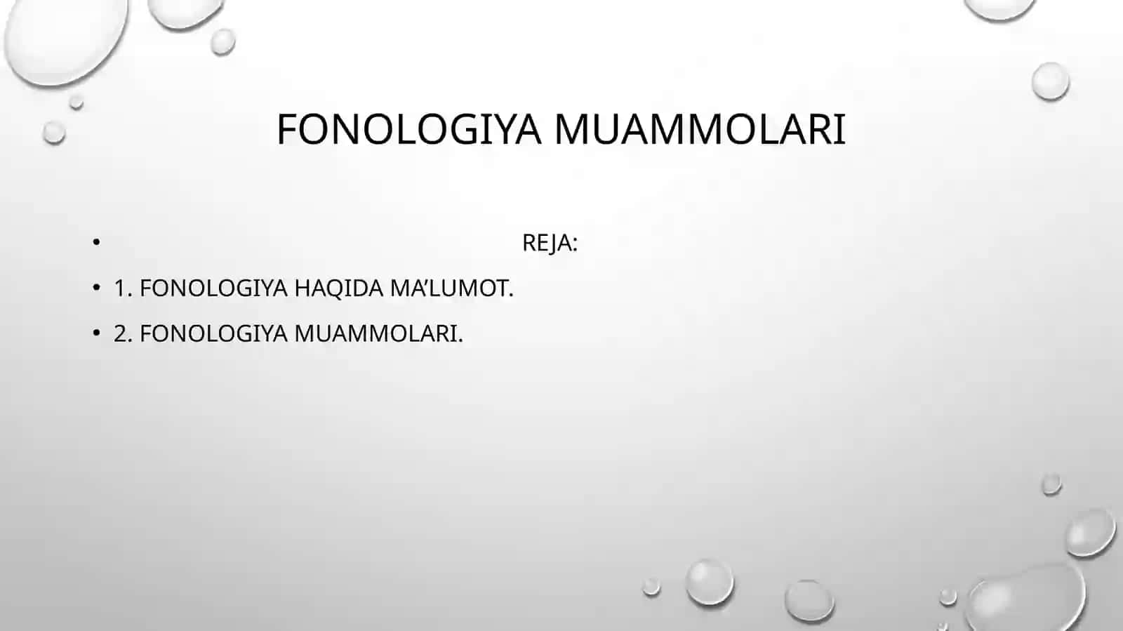 Fonologiya muammolari 2