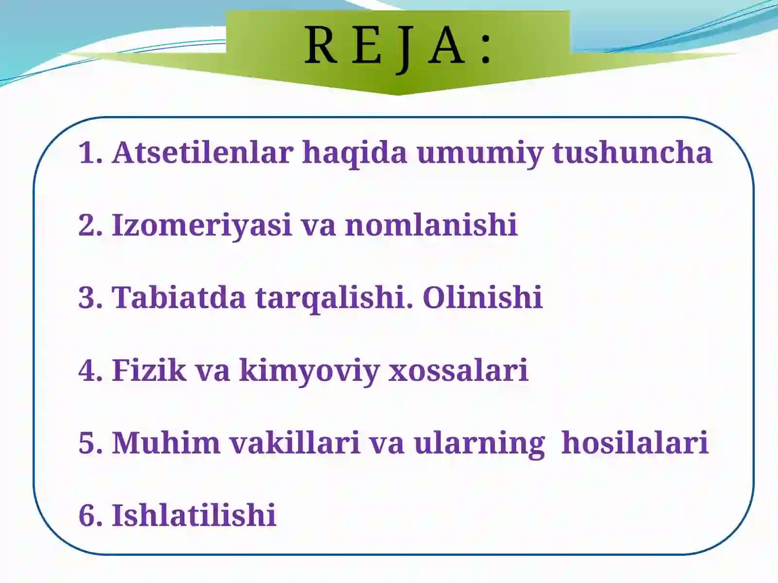 Atsetilenlar haqida umumiy tushuncha 2