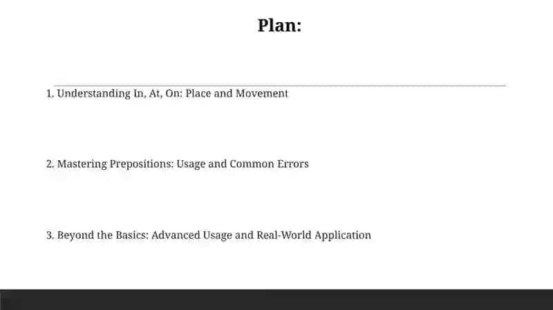 Prepositions of Place and Movement 2