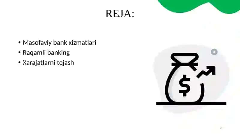 MASOFAVIY BANK XIZMATLARI SHAKLLARI 2