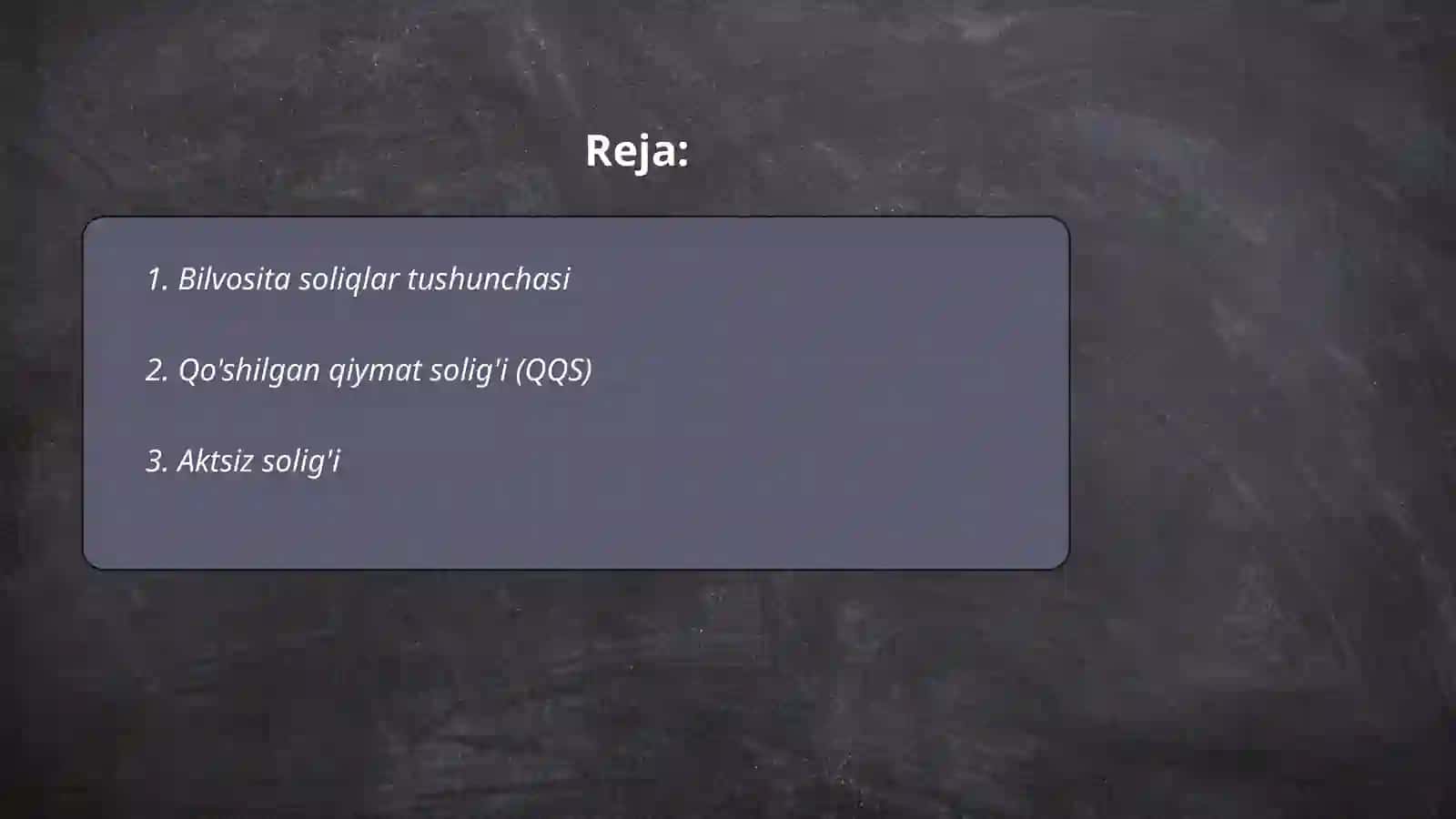 Bilvosita soliqlar 2