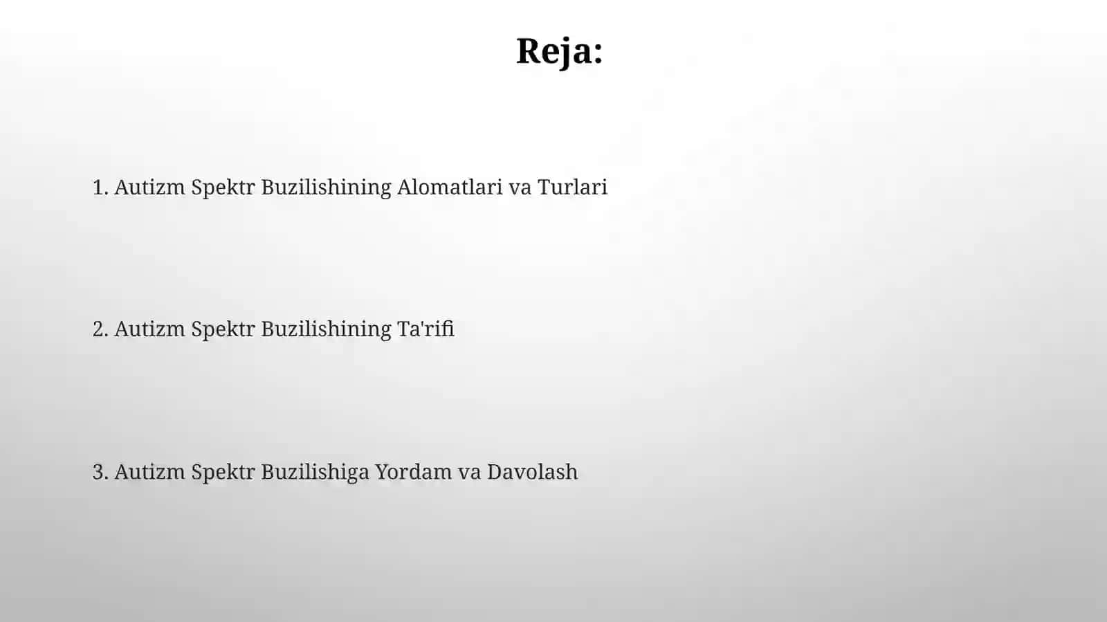 Autistikspektrbuzilishlari 2