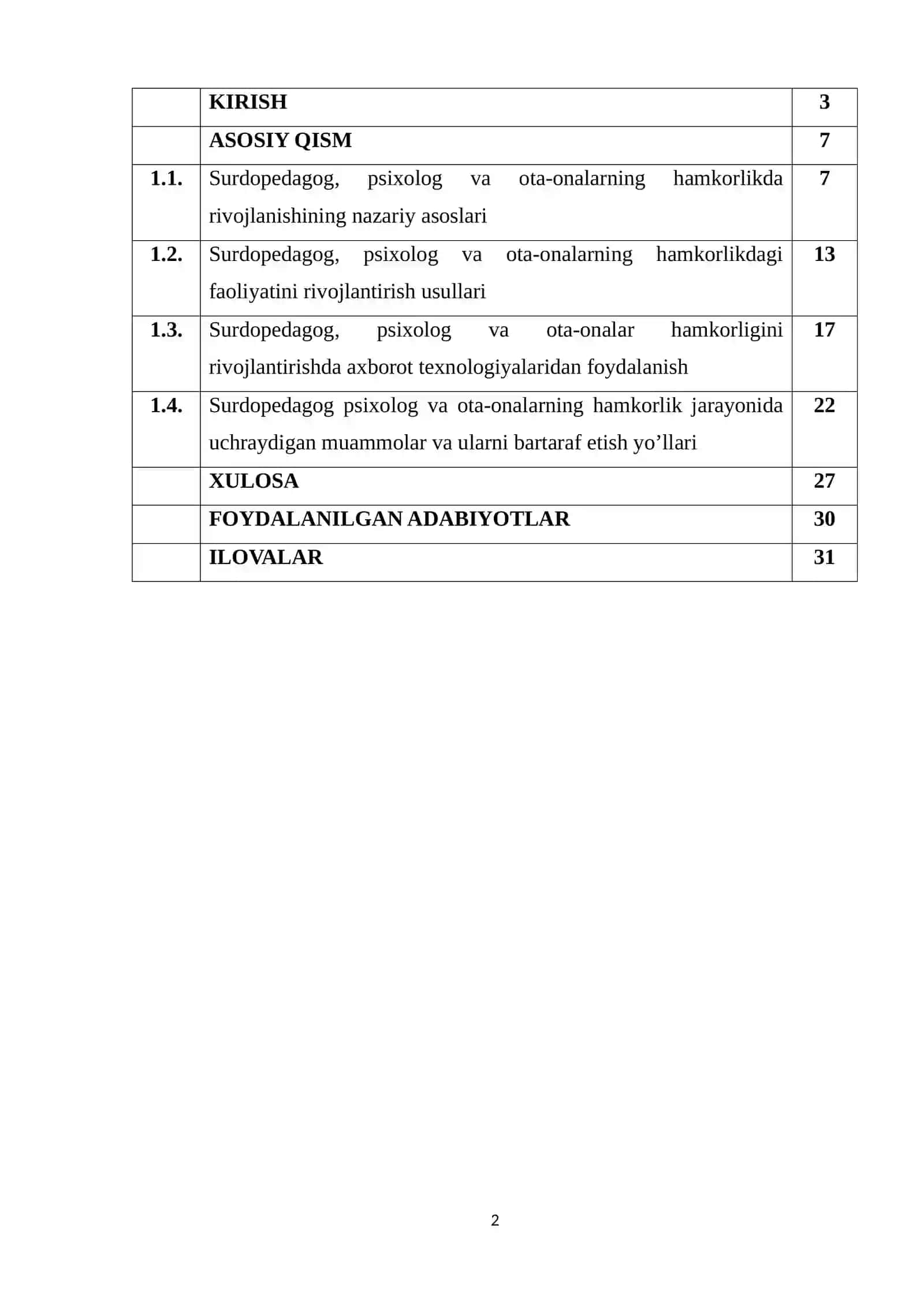 Eshitishida nuqsoni bo‘lgan bolalarni ta’lim-tarbiya jarayonida surdopedagog, psixolog va ota-onalarning hamkorlikdagi faoliyati 2