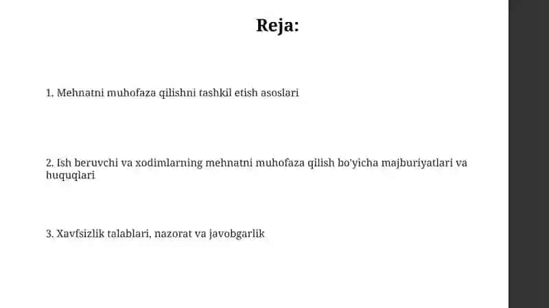 Mehnat muhofazasi 2