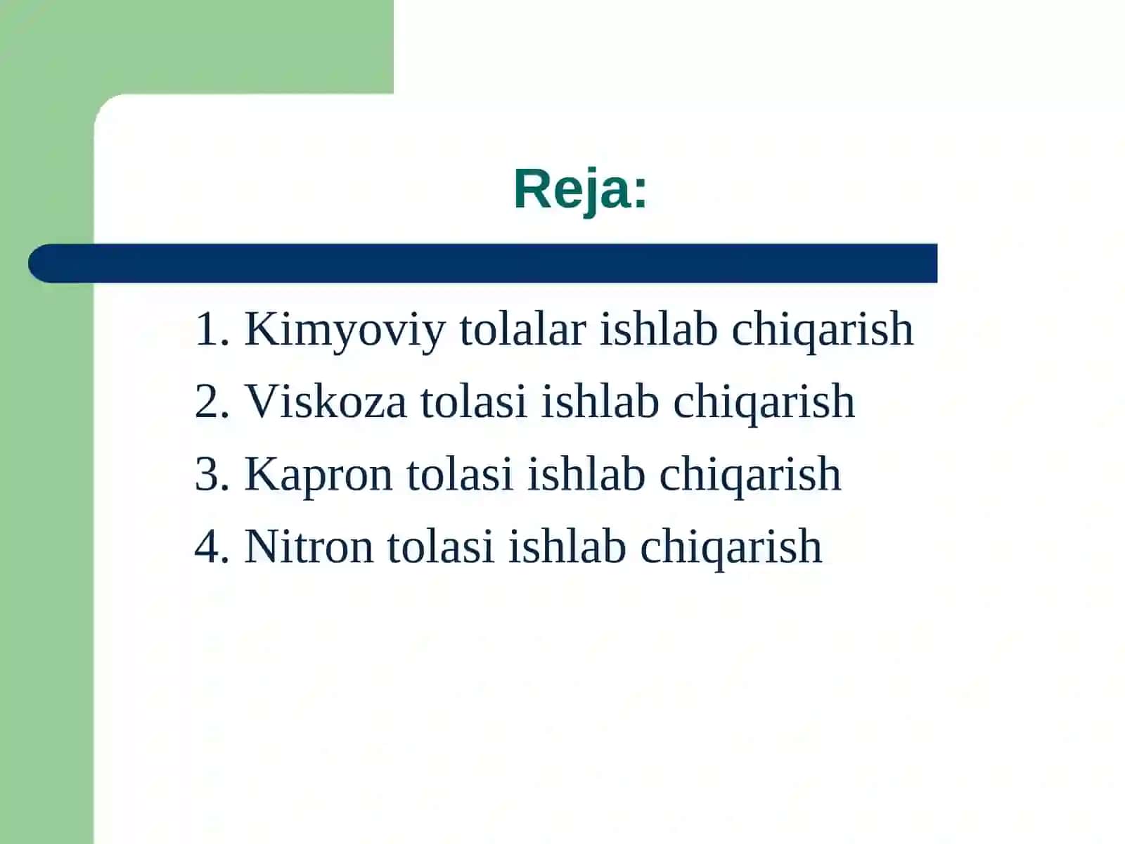 Selliloza asosida sun’iy tolalar ishlab chiqarish 2