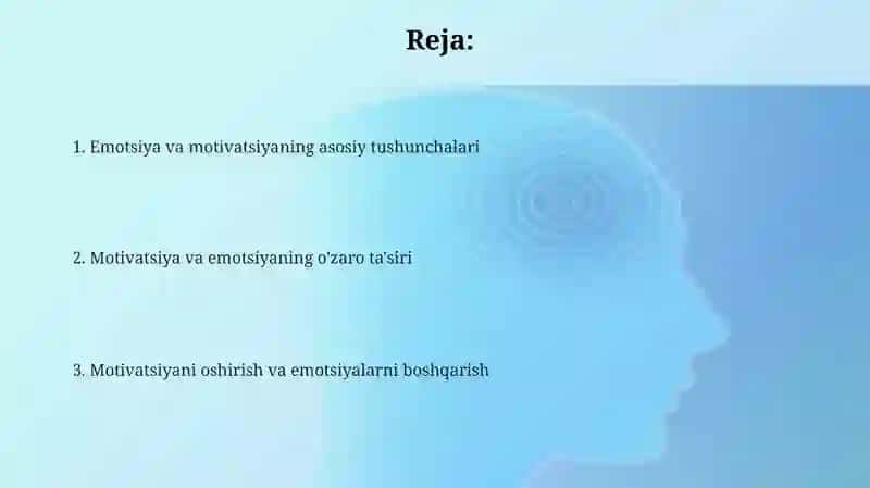 Emotsiya va motivatsiya 2