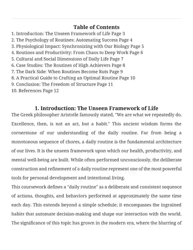 The Architecture of a Day: A Comprehensive Study of Daily Routines 2