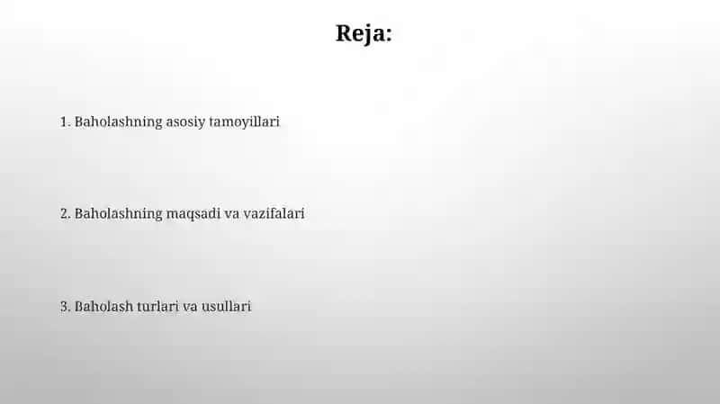 Baholashning asosiy tamoyillari 2
