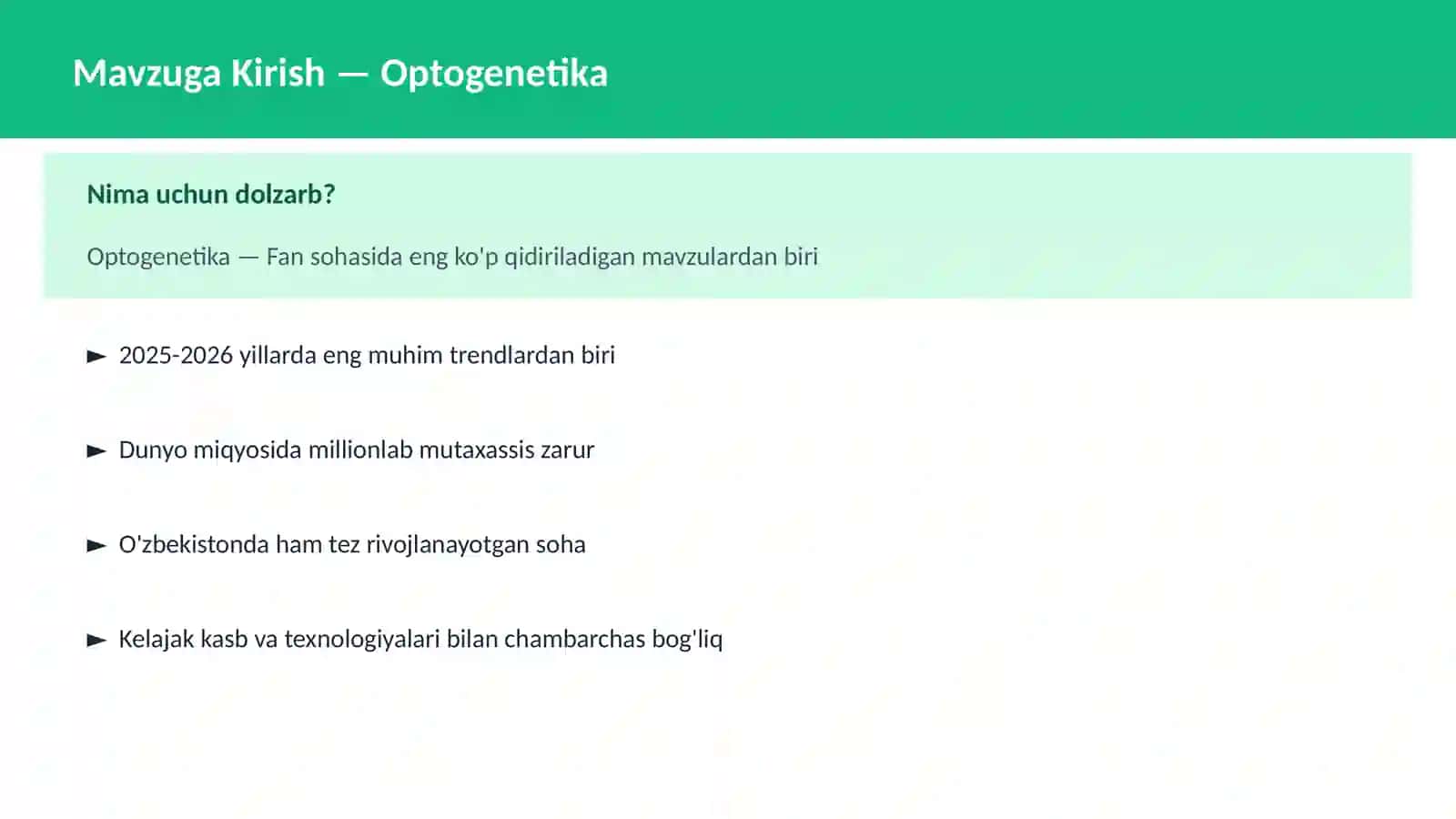 Optogenetika 2