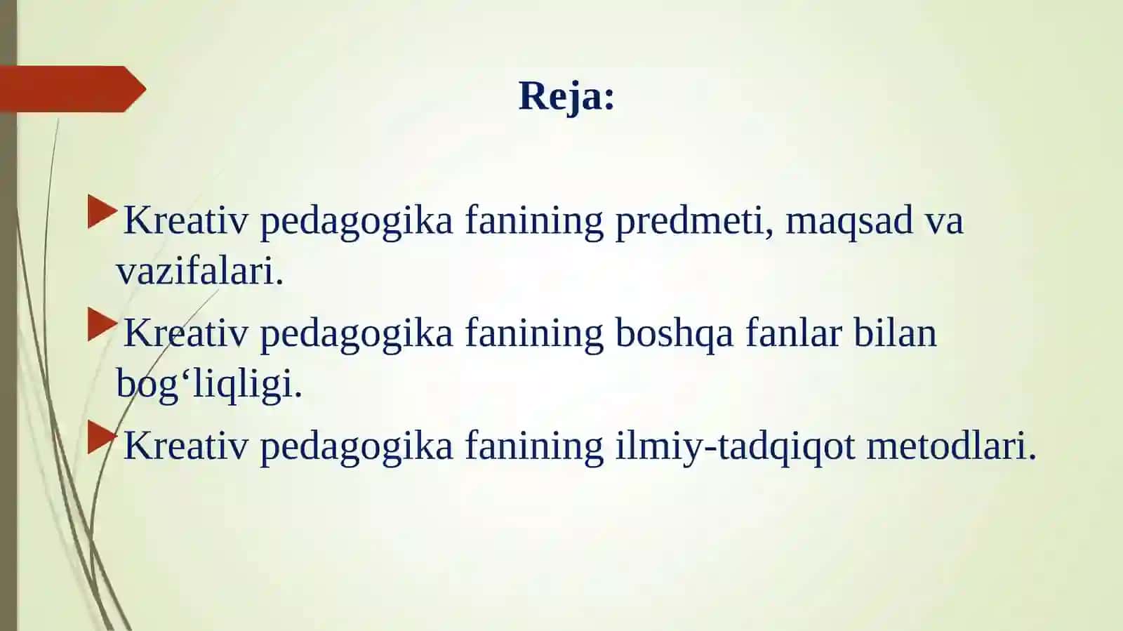 Kreativ pedagogika fan sifatida 2