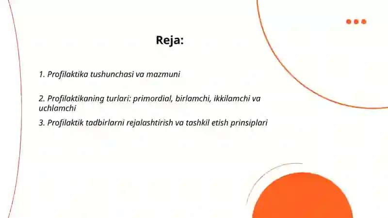 Profilaktika va uning turlari 2
