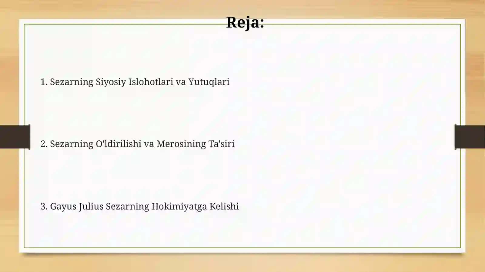 Gal Yuliy Tsezar hukmronligi 2