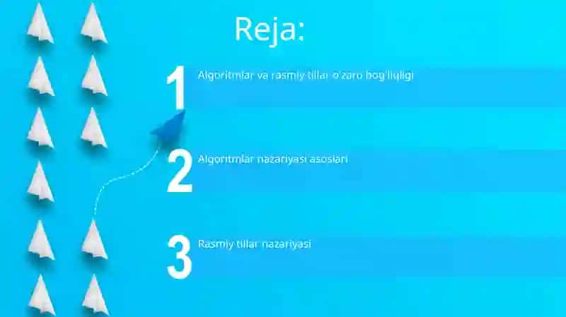 Algoritmlar va formal tillar nazariyasi 2