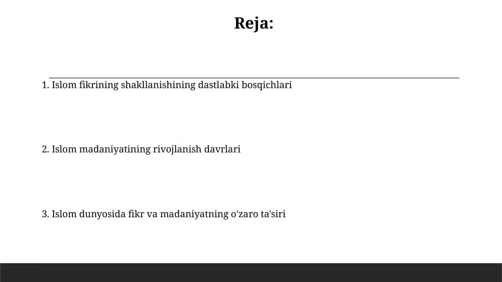 Islom tafakkuri va madaniyatiningshakllanishbosqichlari 2