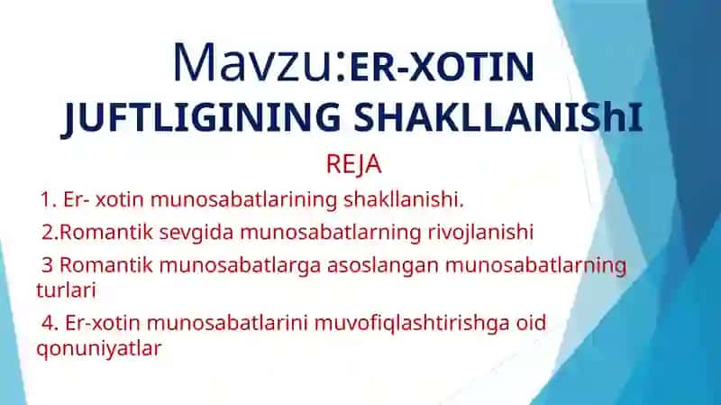 ER-XOTIN JUFTLIGINING SHAKLLANIShI 2