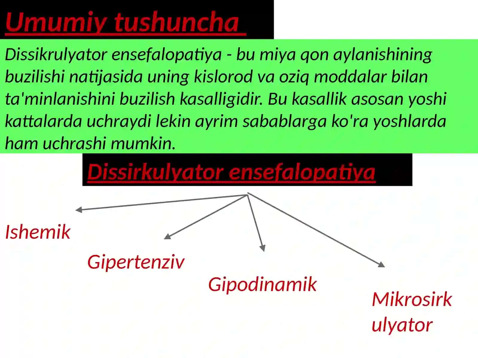 Disirkulyator ensefalopatiya 2