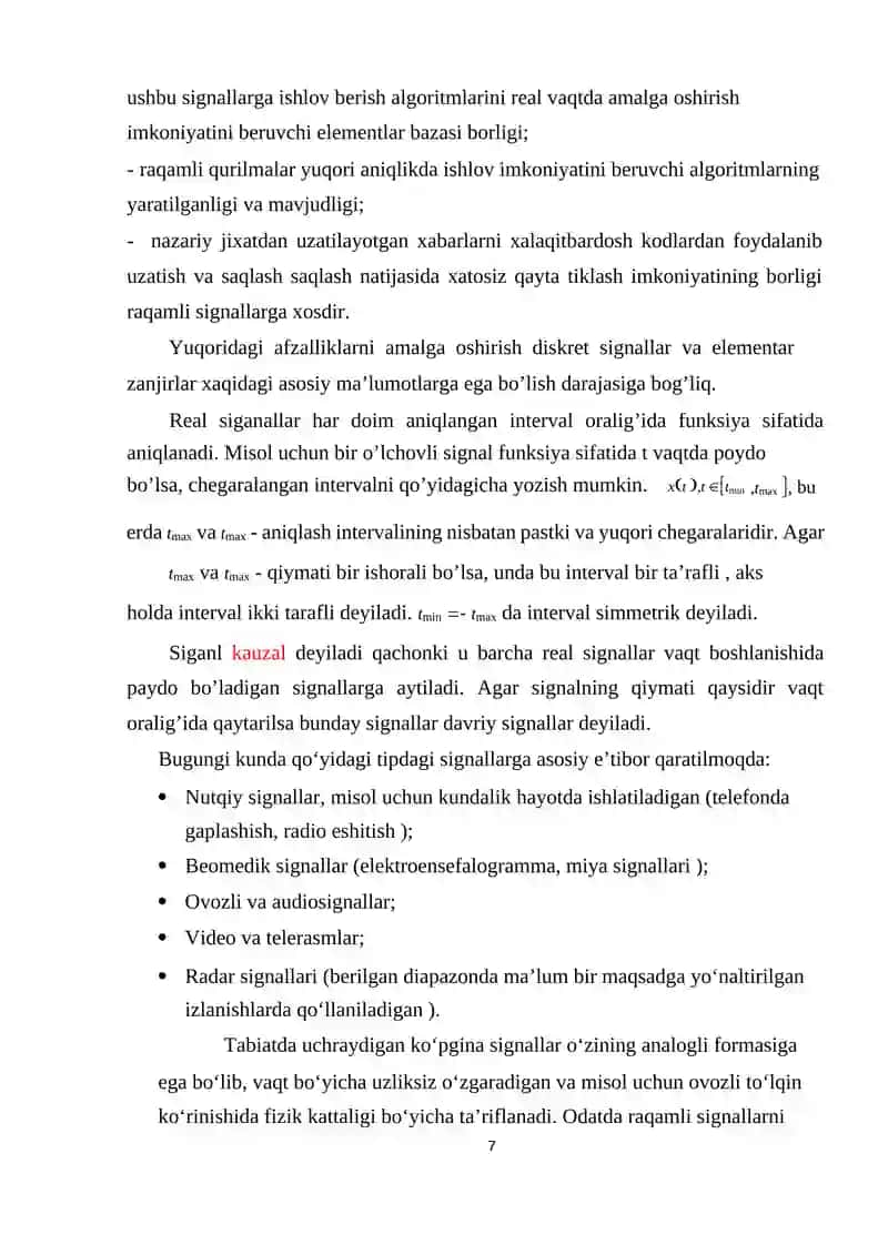 Diskret signallarning matematik modellari 2
