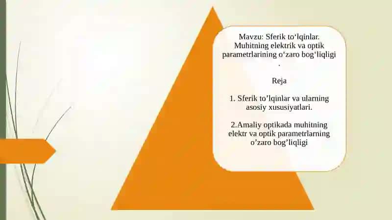 Amaliy optika fanidan tayyorlagan 2