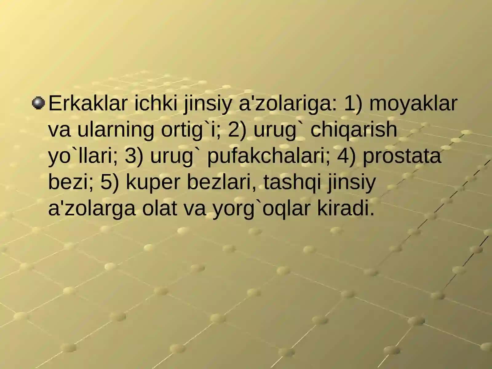 Jinsiy tizimi va endokrin tizimi 2