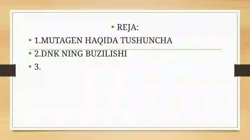 Kimyoviy mutagenlar bilan DNK ning shikastlanishi 2