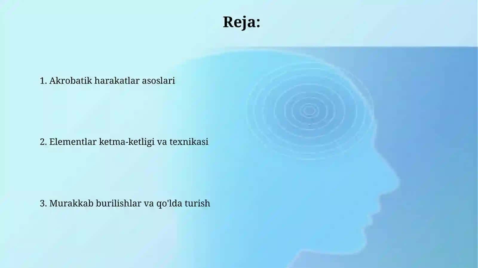 Akrobatik harakatlar asoslari 2