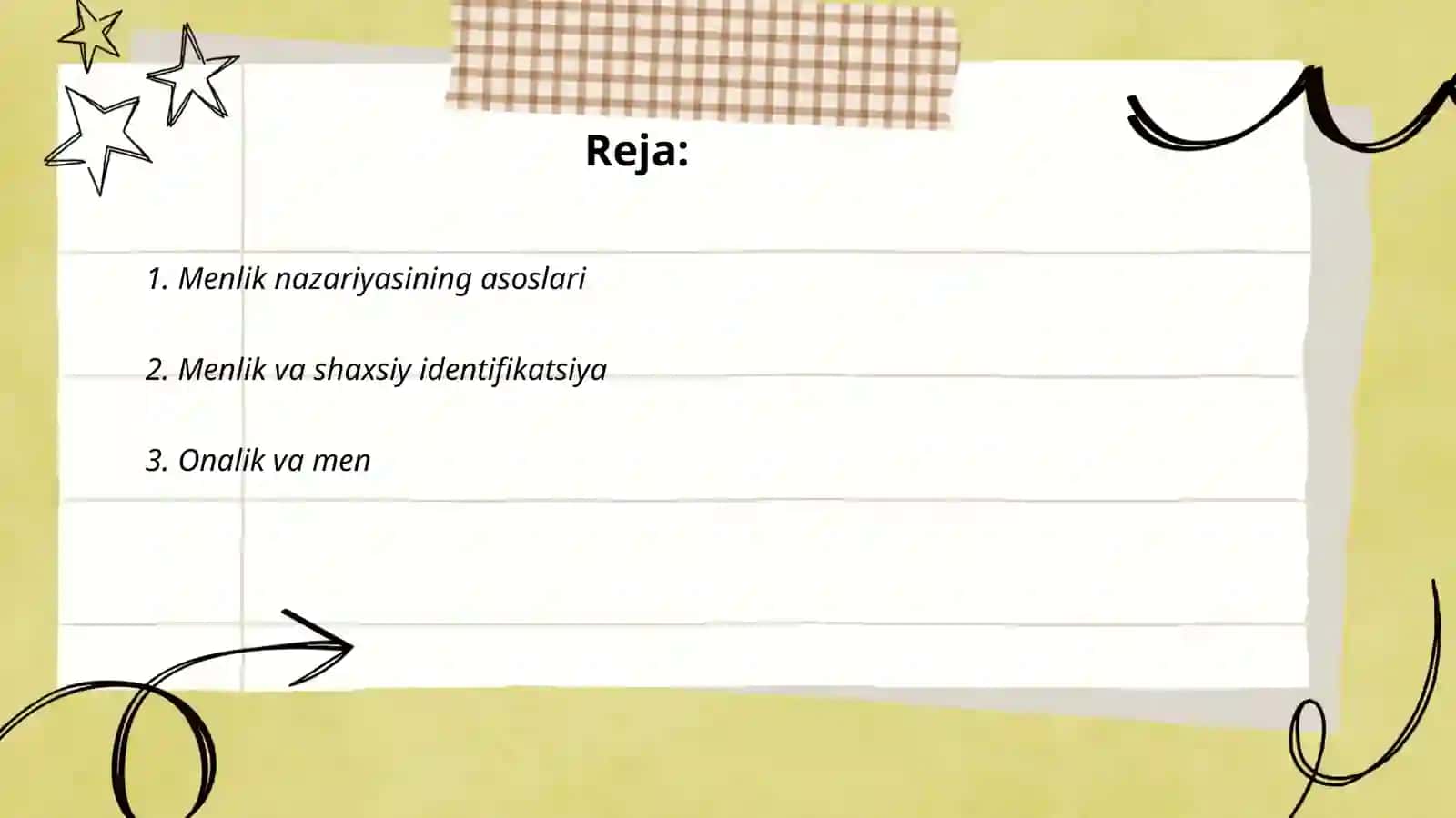 Menlik nazariyasining asoslari 2
