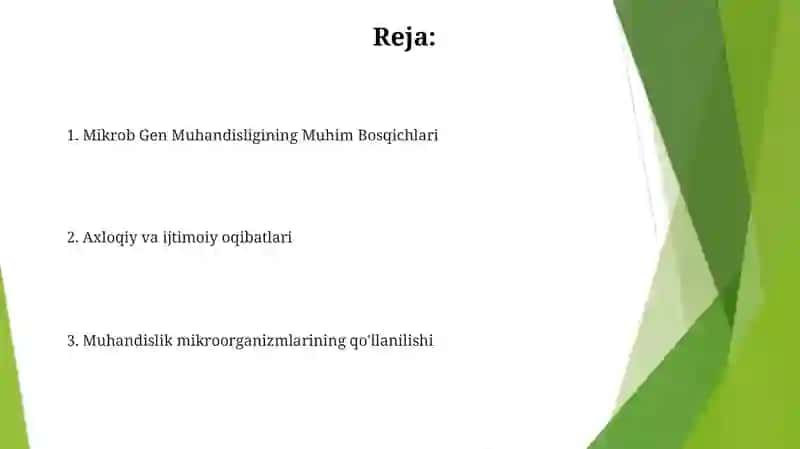 Mikroorganizmlarni gen muhandisligida erishgan yutuqlari 2