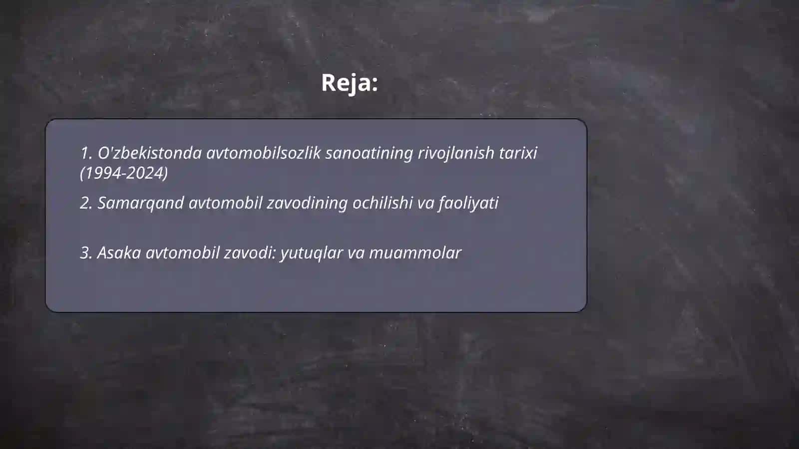 O'zbekistonda avtomobilsozlik sanoati 2