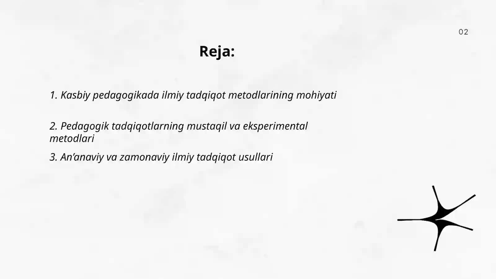Kasbiy pedagogikaning ilmiy tadqiqot metodlari 2