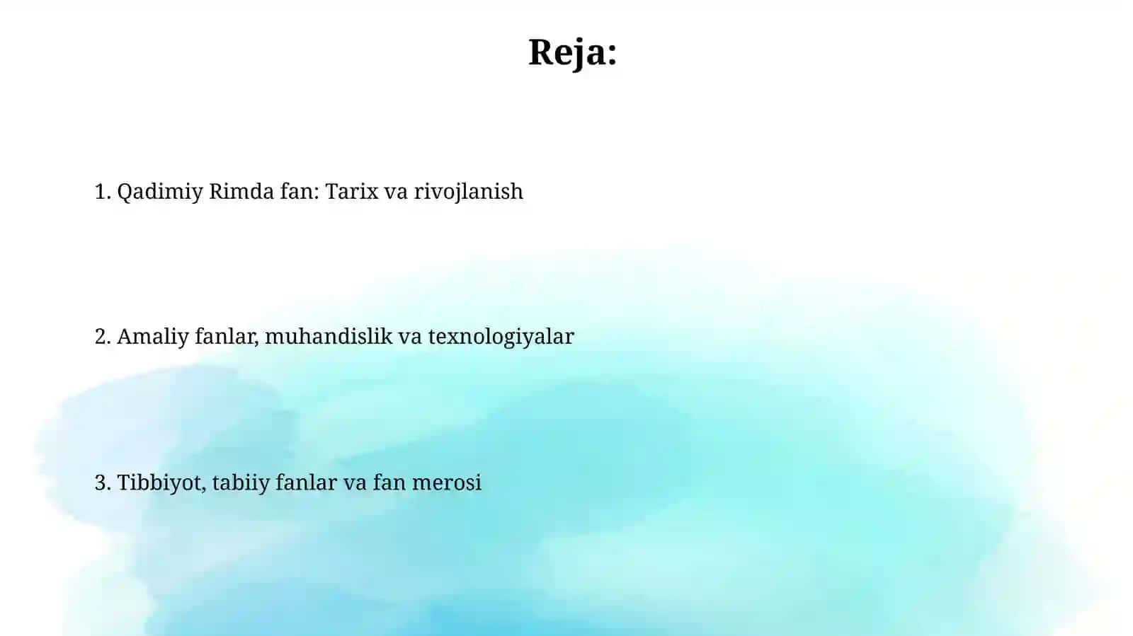 Qadimgi Rimda fan 2