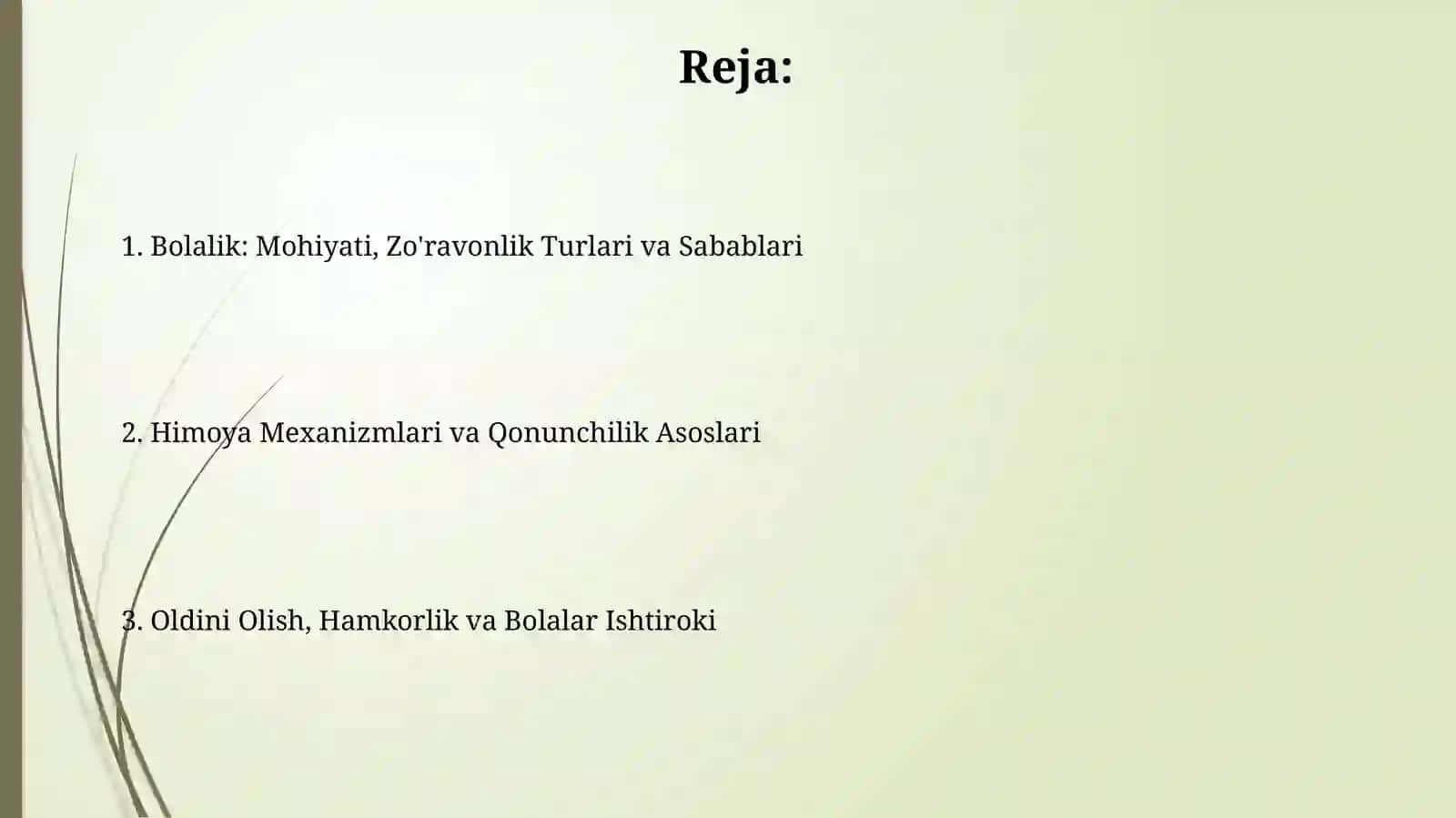 Xavfsiz va Baxtli Bolalikni Ta’minlash 2