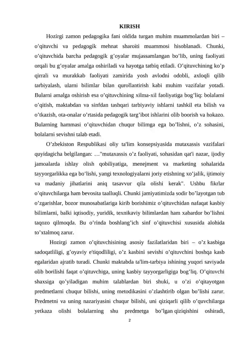 Sinf RАHBАRINING YUKSАK-MА`NАVIY KАMOLOTI, G`OYАVIYLIGI VА PEDАGOGIK QАRАSHLАRI 2