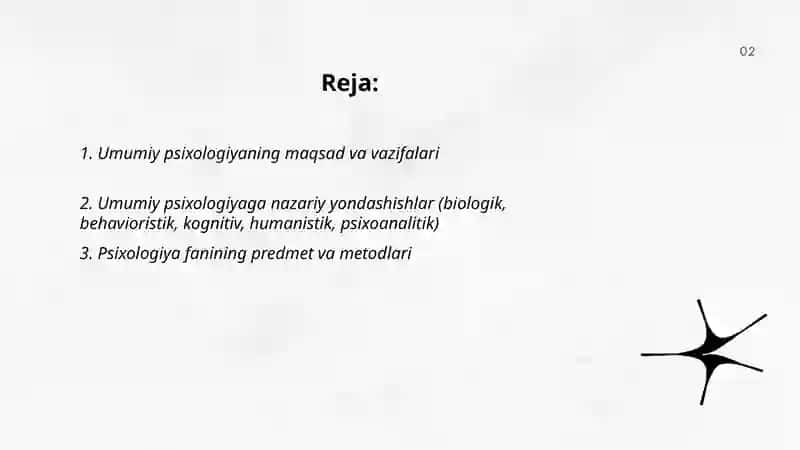 Umumiy psixologiya fan sifatida 2